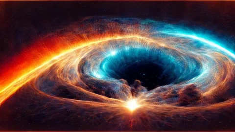 Abstract Glowing particles dynamic shape line background, Animation Loop Stock Footage 219421234