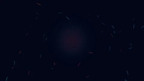 Abstract Glowing Particles Floating in Dark Space Stock Footage 347627526