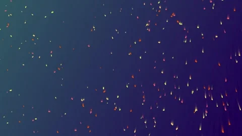 Abstract glowing particles floating in deep blue and teal gradient backgrou.. Stock Footage 340045395