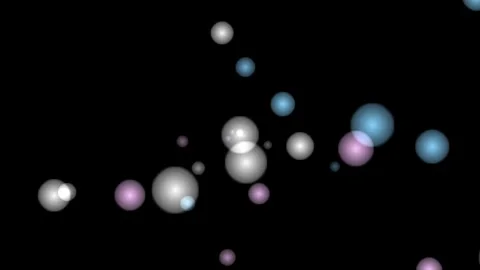 Abstract glowing particles floating gently in dark space with soft light an.. Stock Footage 340906031