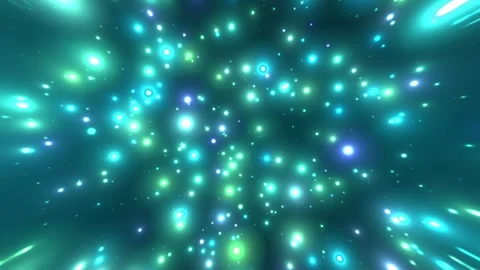 Abstract glowing particles flying through space Stock Footage 311999248