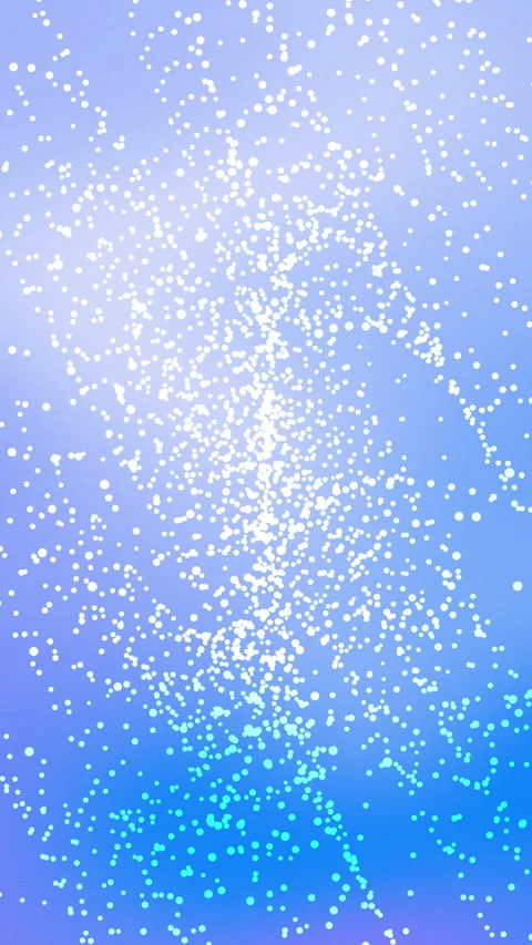Abstract glowing particles in motion against a soft blue gradient background Stock Footage 339196119