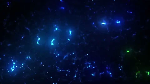 Abstract Glowing Particles Motion Background 库存影片 166842341