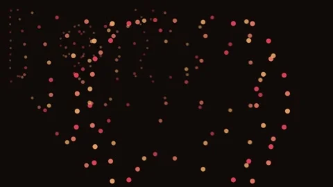 Abstract glowing particles moving dynamically across a dark background crea.. 動画素材 343696867