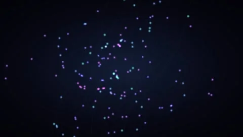 Abstract glowing particles moving on orbital paths Stock Footage 335943324