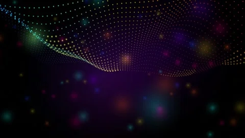 Abstract glowing particles swirling in cosmic nebula during deep space expl.. Vídeos de archivo 344843313