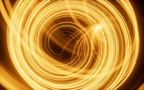 Abstract glowing particles trail, magic glow energy motion particles. Stock Illustration