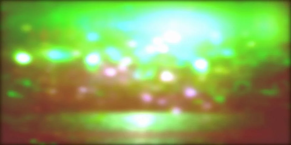 Abstract glowing patterns against a green and brown gradient background Ilustração Stock