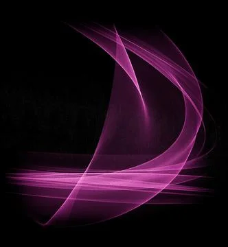 Abstract glowing pink element. Neon lines. Overlay of a design element. Stock Illustration