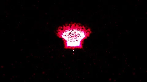 Abstract Glowing Pink Explosion Particle Effect on Black Background Stock Footage 330919874
