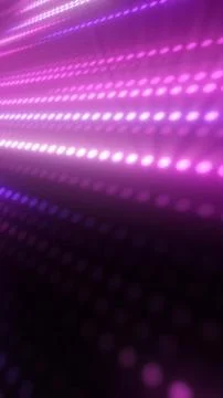 Abstract glowing pink LED light pattern with rows of circular dots, creating  Stock Illustration