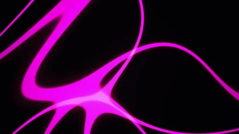 Abstract glowing pink neural network lines moving on dark background animatio Stock Footage 346337934