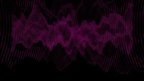 Abstract glowing pink particles wave motion background Stock Footage 340452027