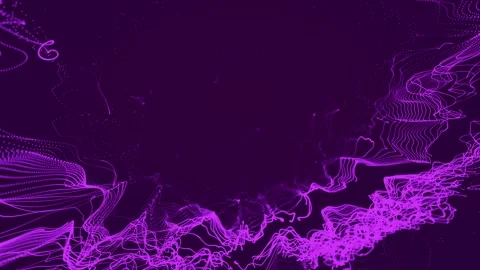 Abstract glowing pink particles wave motion background Stock Footage 340452514