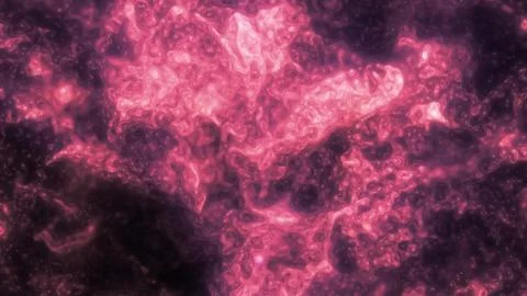 Abstract glowing pink plasma texture with dynamic, molten-like swirls and dee Illustrazione stock