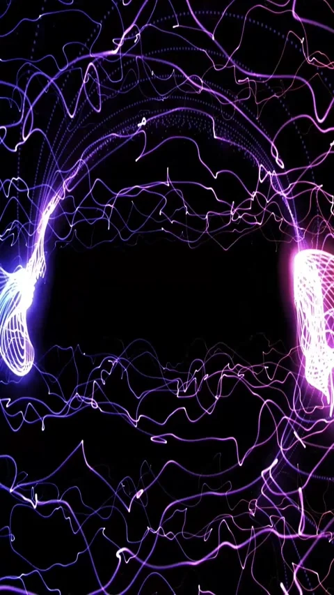 Abstract Glowing Plasma Effect Animation Seamless Motion Loop Stock Footage 310026598