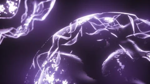 Abstract glowing plasma structure. Stock Illustration