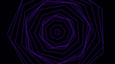 Abstract Glowing Polygon Network Background - Futuristic Digital Technology.. Stock Footage 337163090