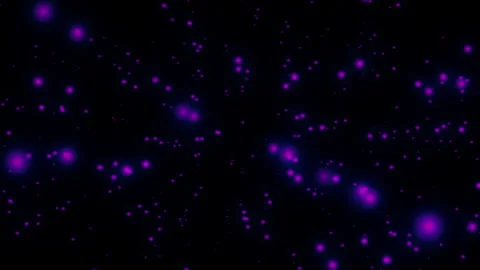 Abstract glowing purple bokeh particles loop Stock Footage 337038803