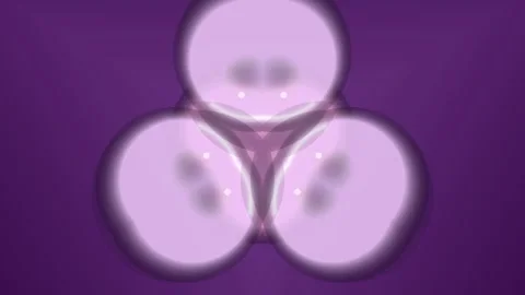 Abstract Glowing Purple Cellular Orbs Background Stock Footage 331549098