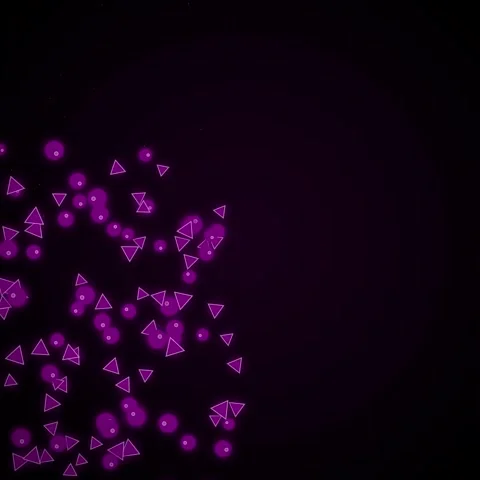 Abstract glowing purple geometric pattern background for video effects Stock Footage 345688911