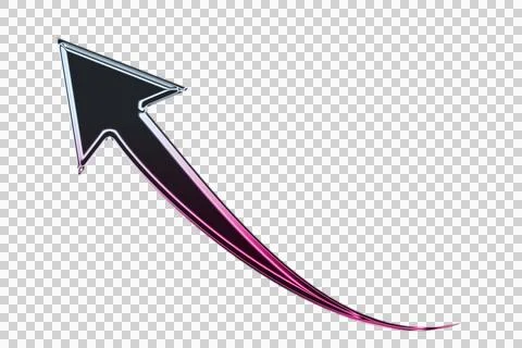 Abstract of a glowing purple lightning bolt in dark geometric shapes transparent Stock Illustration