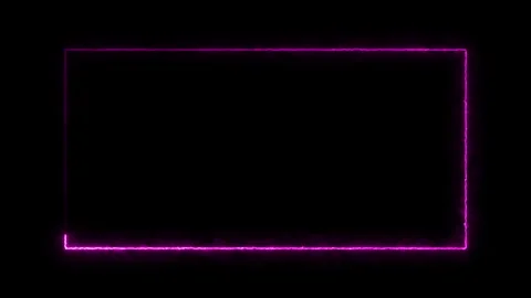 Abstract glowing purple neon light border Vídeos de archivo 337874760