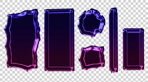 Abstract of glowing purple neural network connections on dark background Stock Illustration