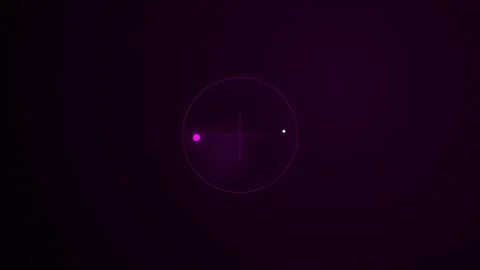 Abstract glowing purple particles rotating on dark background Stock Footage 346506627