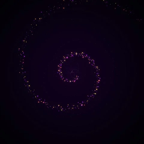 Abstract glowing purple spiral vortex background for cosmic energy motion Stock Footage 345691067