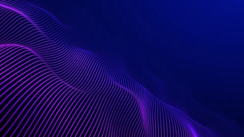Abstract glowing purple wave formed by smooth flowing lines on dark backgro.. Stock-Footage 331100855