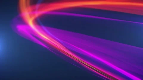 Abstract Glowing Rainbow Light Energy Strokes Background Loop Stock Footage 168230010