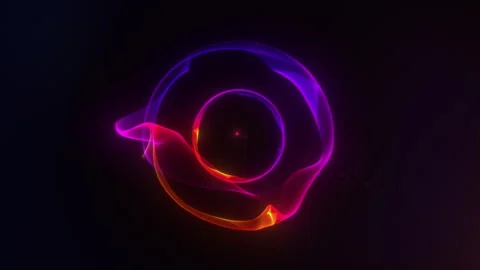 Abstract glowing red and blue sci-fi plasma sphere with digital texture and.. Stock Footage 324190728