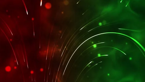 Abstract Glowing Red and Green Wave Background with Bright Stars Energy Light 스톡 동영상 339341438