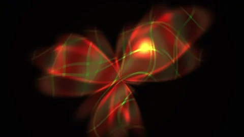 Abstract glowing red butterfly shape. Stock Footage 339988115