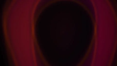 Abstract Glowing Red Circular Light Pulsing in Dark Space. Stock Footage 341791588