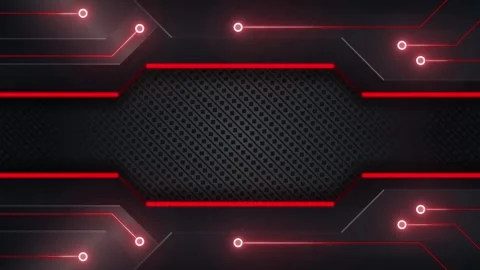Abstract Glowing Red Neon Lines Futuristic Motion Background Stock Footage 244685317