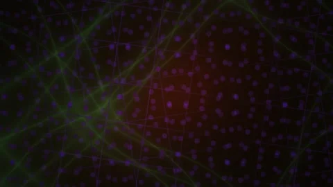 Abstract glowing red network background with futuristic grid pattern. Stock Footage 336692718
