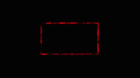 Abstract glowing red rectangles animating in sequence on a dark background .. Stock Footage 341696317