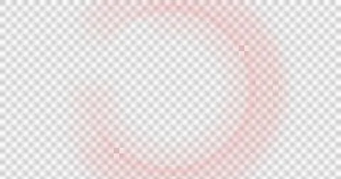 Abstract glowing red ring on white background. Vibrant neon circle for modern Stock Illustration