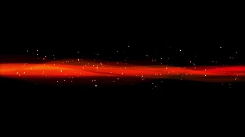 Abstract glowing red wave line with sparkling dust particles video Видео 346062708