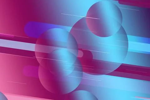 Abstract glowing ribbon-like circles create a sense of motion with fine spe.. Illustrazione stock