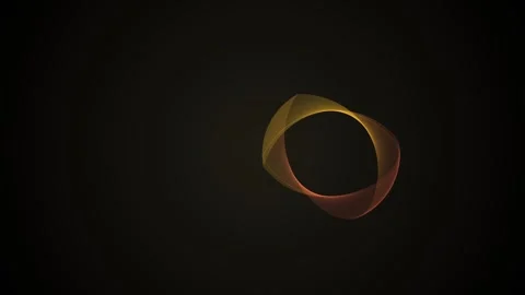 Abstract glowing ring animation featuring intricate geometric line Stock-Footage 345617854