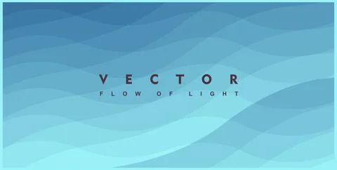 Abstract Glowing sea waves background with dynamic effect. Modern screen design Stock Illustration