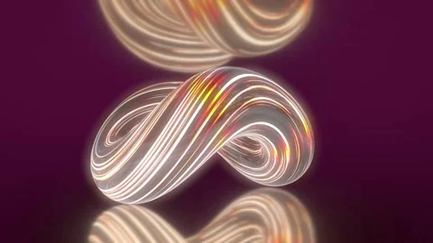 Abstract Glowing Shapes 4K. Stock Footage 296959834