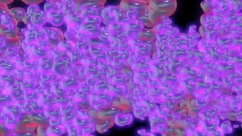 Abstract Glowing Shapes. Video stock 296476540