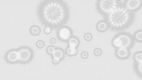 Abstract, glowing shapes on a transparent background with an alpha channel. Stock Footage 270921543
