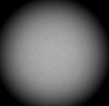 Abstract glowing silver sphere on black background Stock Illustration