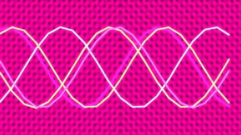 Abstract glowing sin wave energy lines signaling digital technology connect.. Stock Footage 339785110