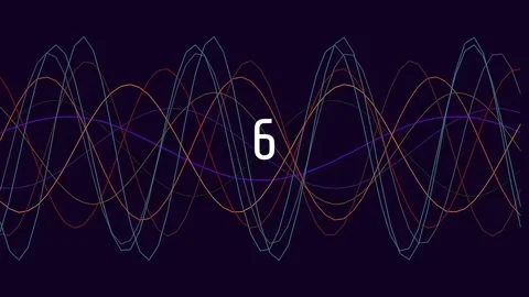 Abstract glowing sine wave animation demonstrating digital data flow and rh.. Stock Footage 342116104